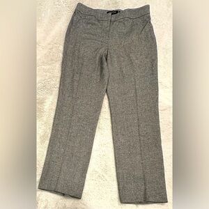 Lafayette 148 WOOL-SILK CREPE BARROW PANT Size 6 33” inseam